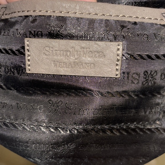 Simply Vera wang brown zip small bag wristlet magnet foldable bag - Picture 8 of 10